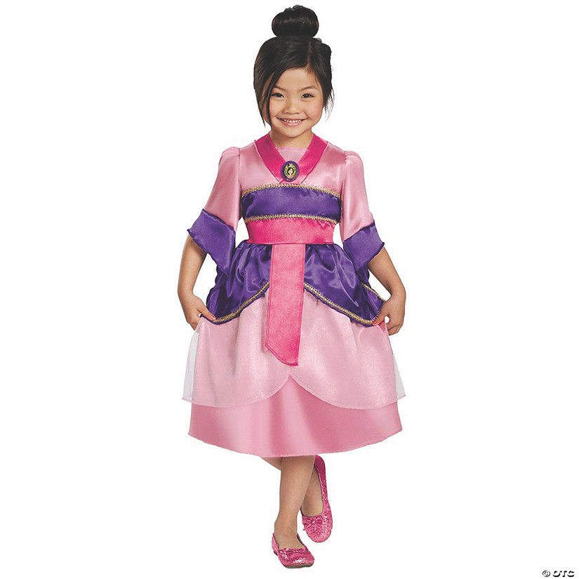 Girl's Sparkle Classic Mulan Costume - Small Image