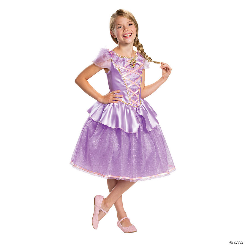 Girl's Tangled Classic Rapunzel Costume Image