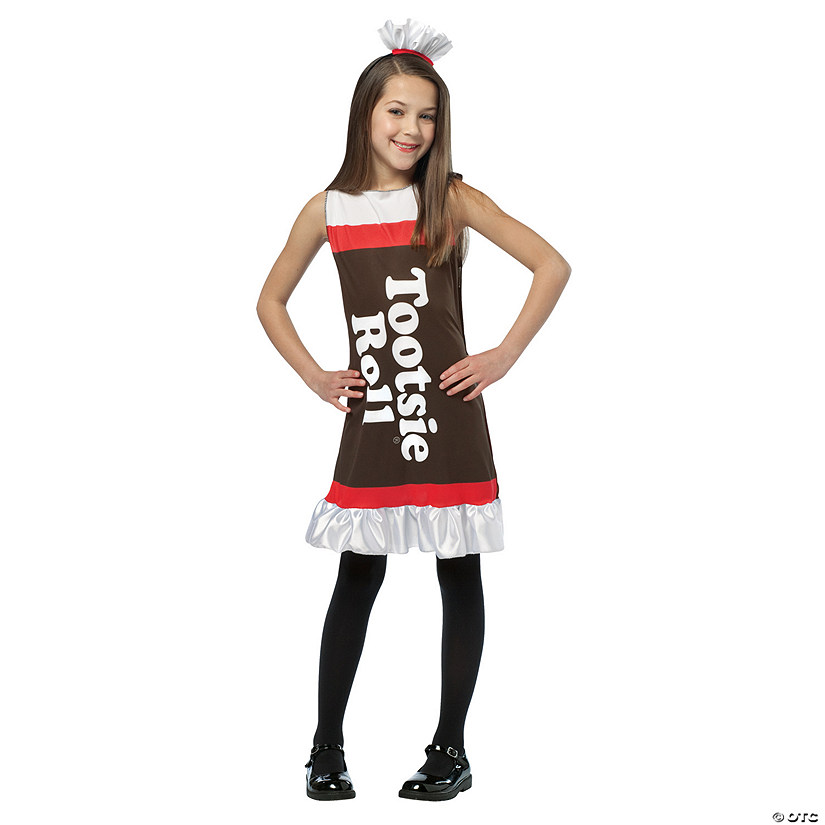 Girl's Tootsie Roll Tank Dress Costume Image