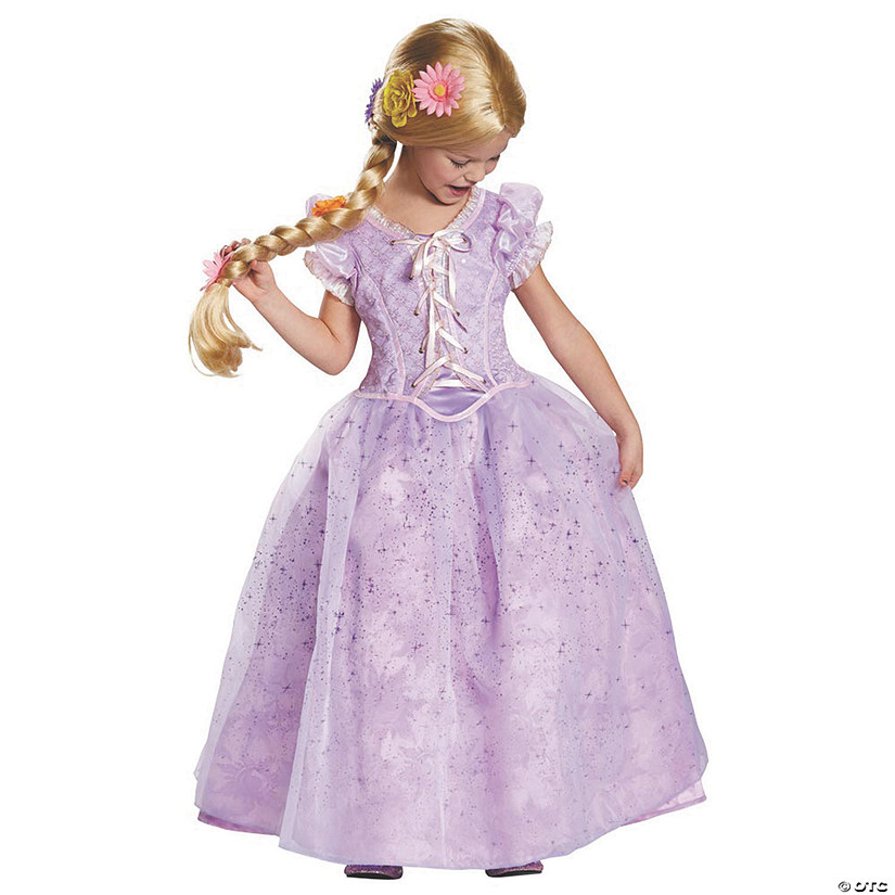 Girl's Ultra Prestige Disney's Tangled&#8482; Rapunzel Costume - Small Image