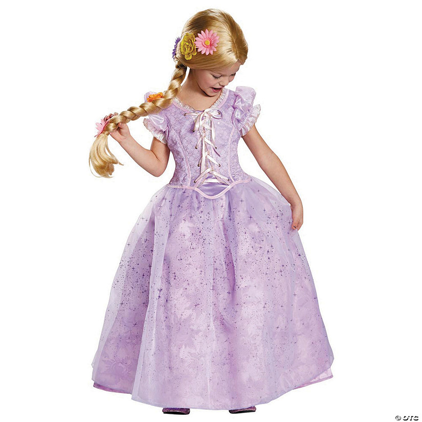 Girl's Ultra Prestige Disney's Tangled&#8482; Rapunzel Costume Image