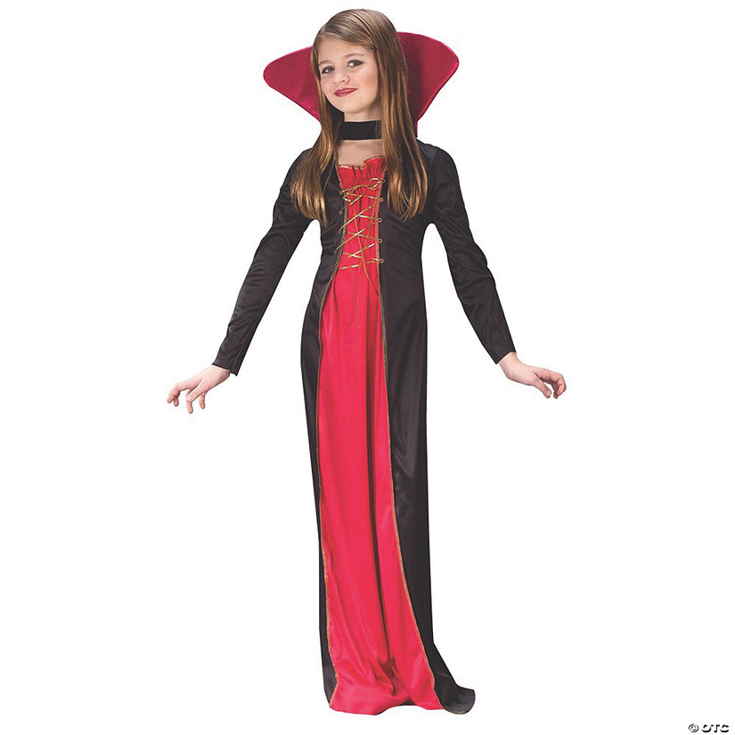 Girl's Victorian Vampiress Costume Image