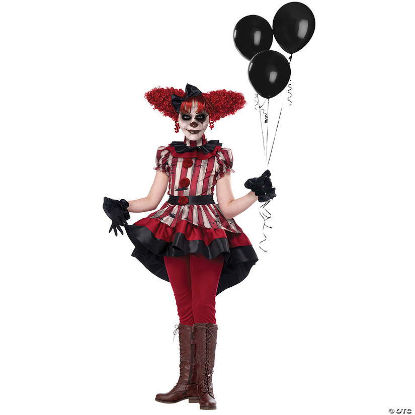 Girl's Wicked Klown Costume Image