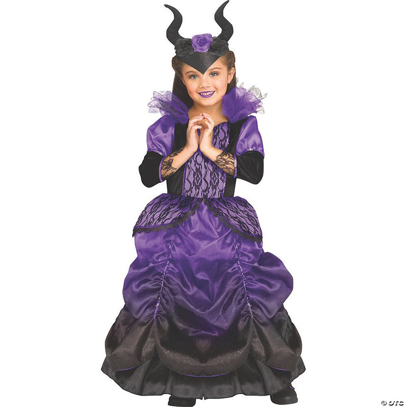 Girl's Wicked Queen Costume -  Small Image