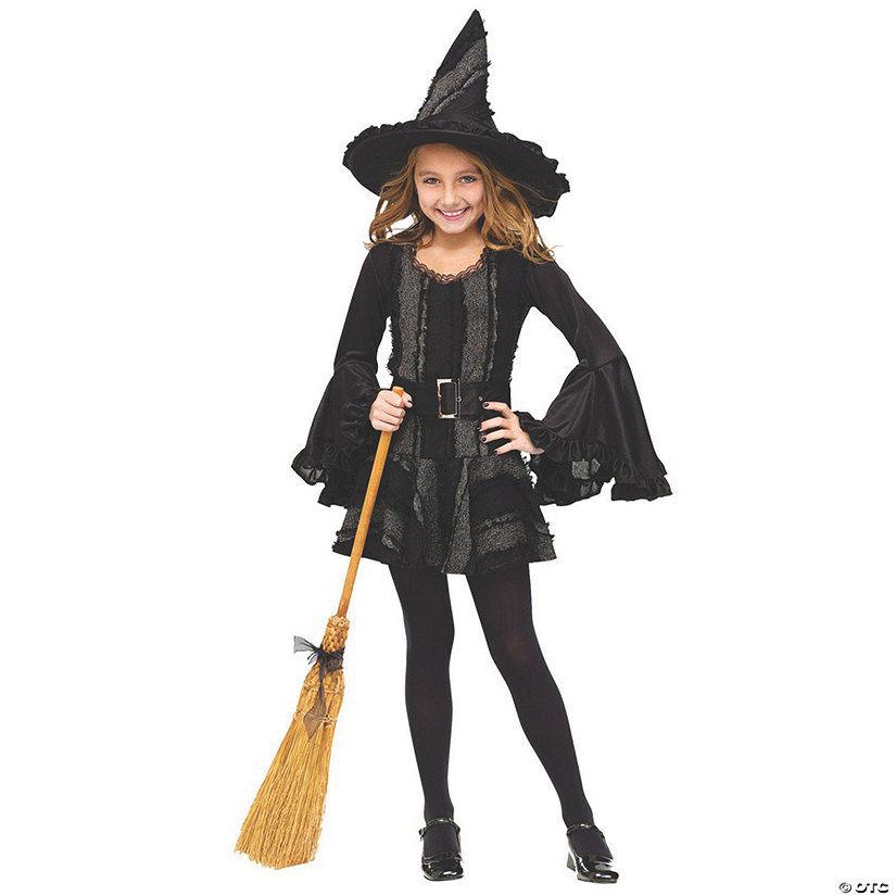Girl's Witch Stitch Costume - Large Image