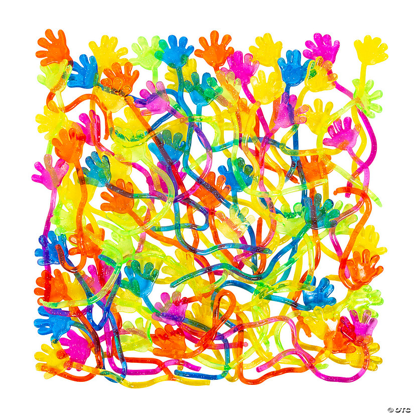 Glitter Sticky Hands - 72 Pc. Image