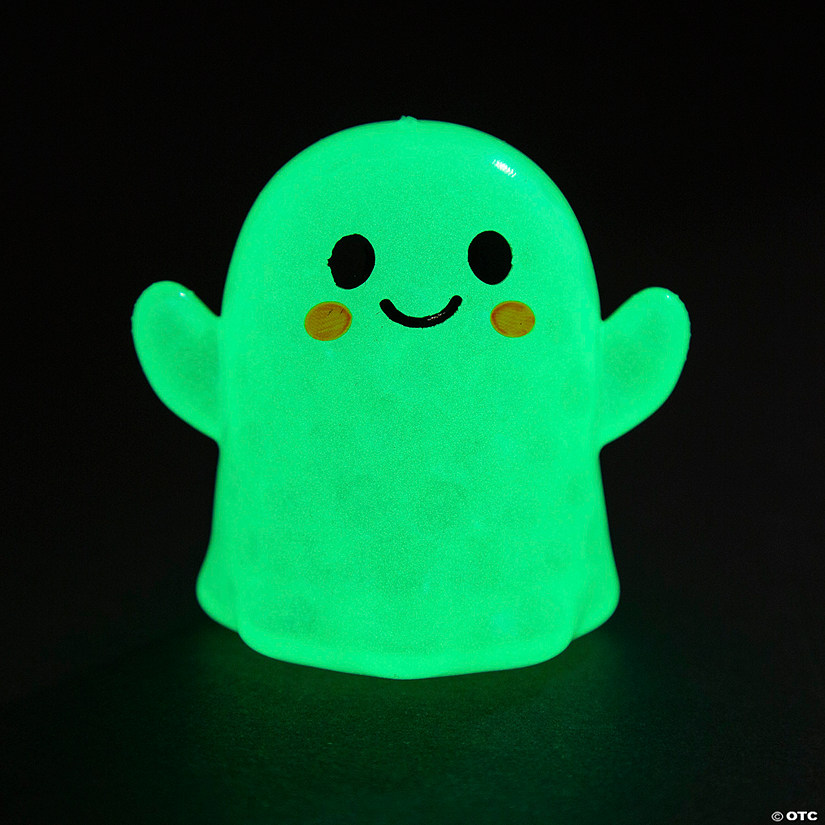 Glow-in-the-Dark Ghost Gel Bead Squeeze Toys Image