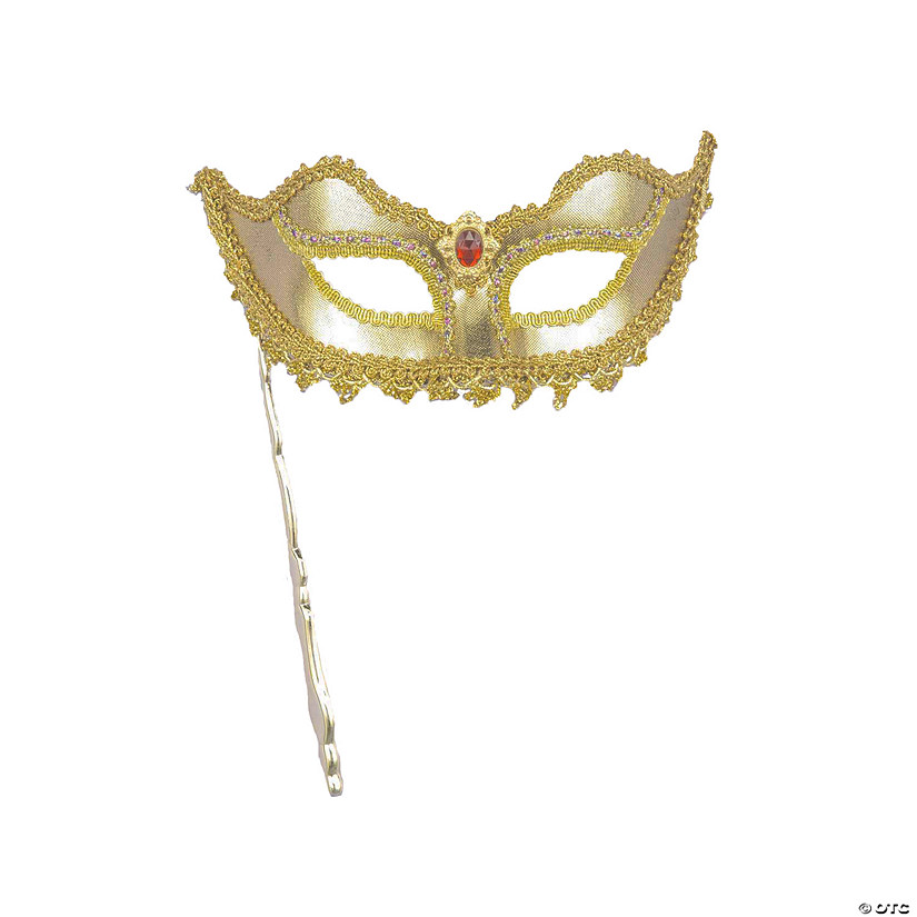 Golden MaRedi Gras Mask Image