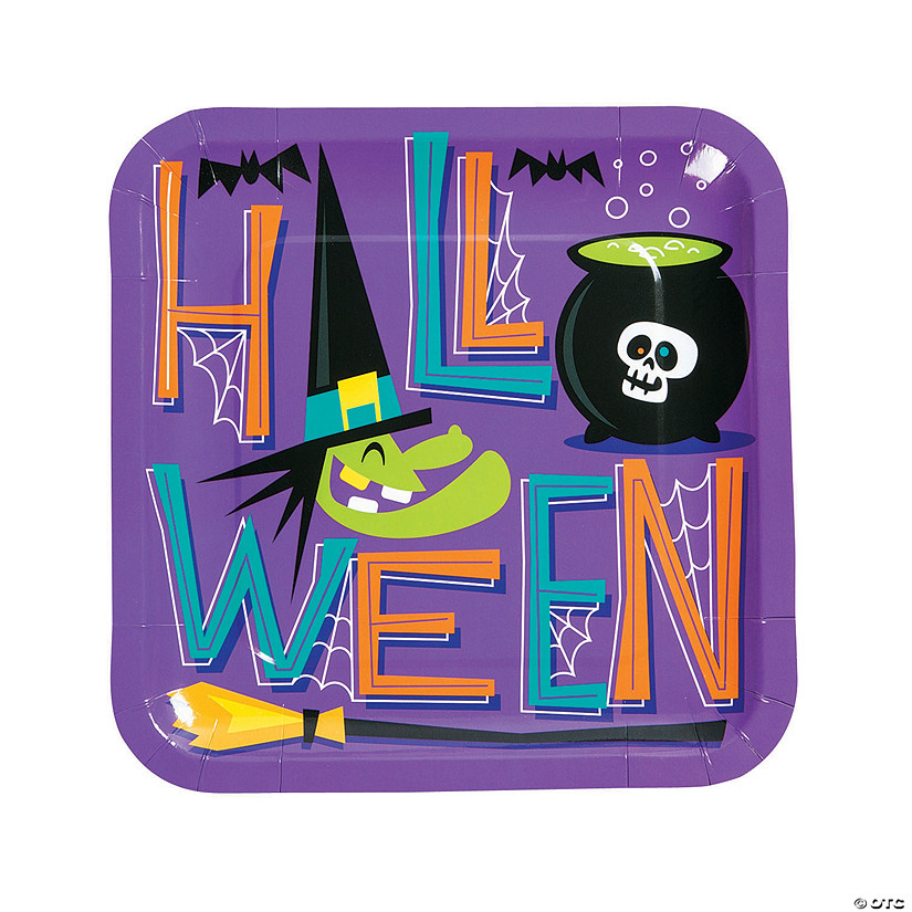 Goofy Ghouls Paper Dinner Plates - 8 Ct. Image