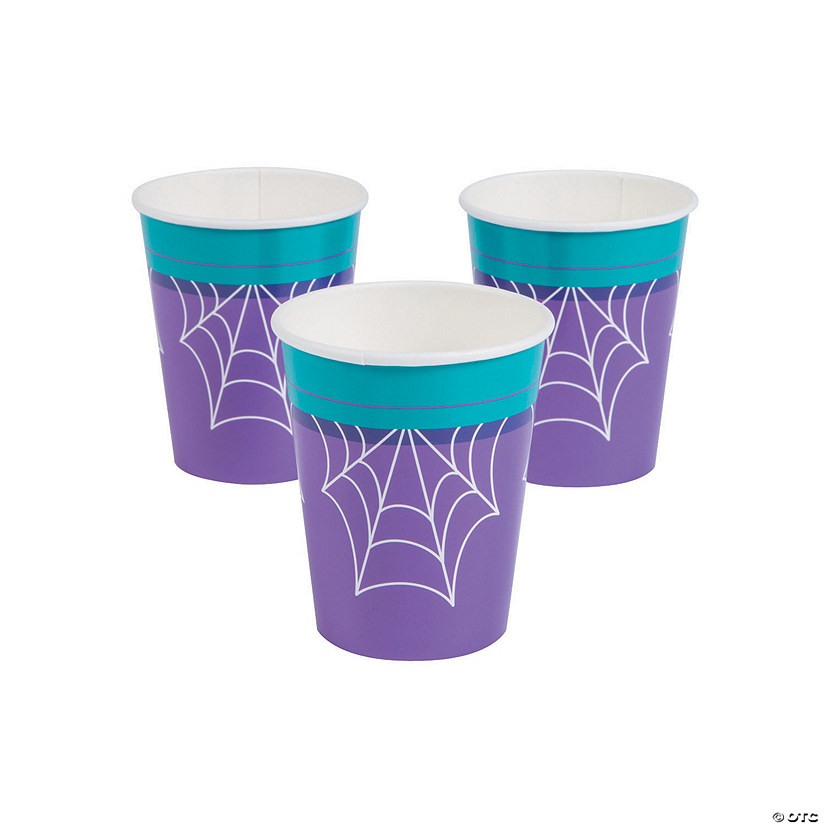 Goofy Ghouls Spider Web Paper Cups - 8 Ct. Image