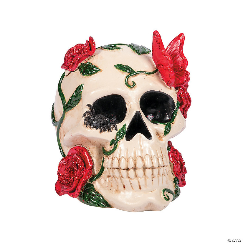 Gothic Tabletop Skull Halloween Decoration Image