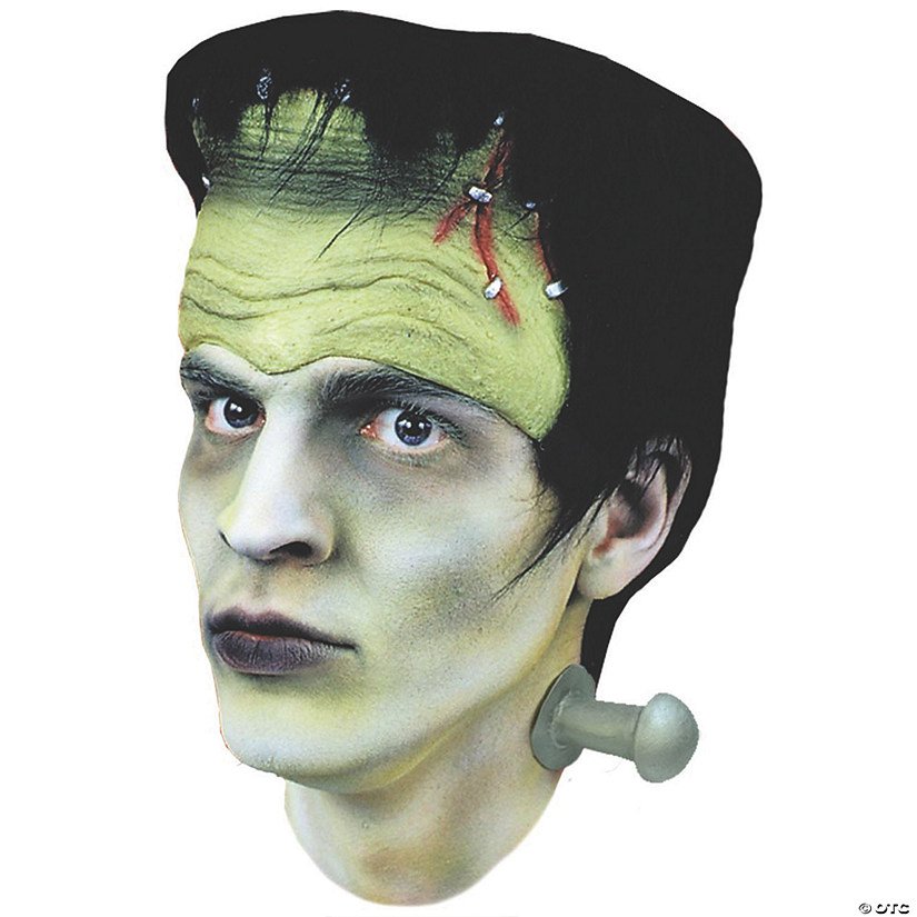 Green Monster Hair & Bolts Mask Headpiece Image