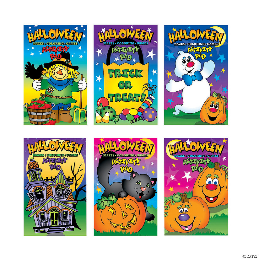 Halloween Activity Pads - 12 Pc. Image