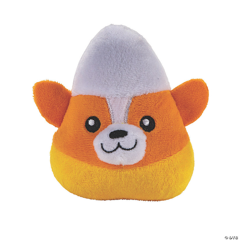Halloween Candy Corn Stuffed Corgis - 12 Pc. Image