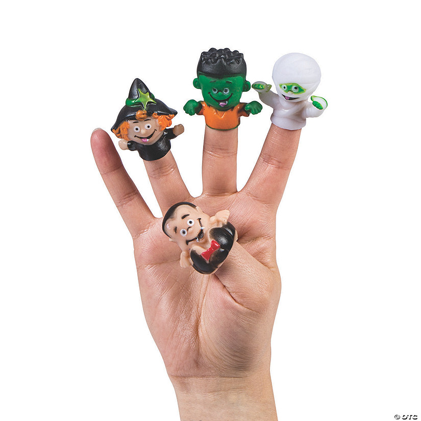 Halloween Character Finger Puppets - 12 Pc. Image