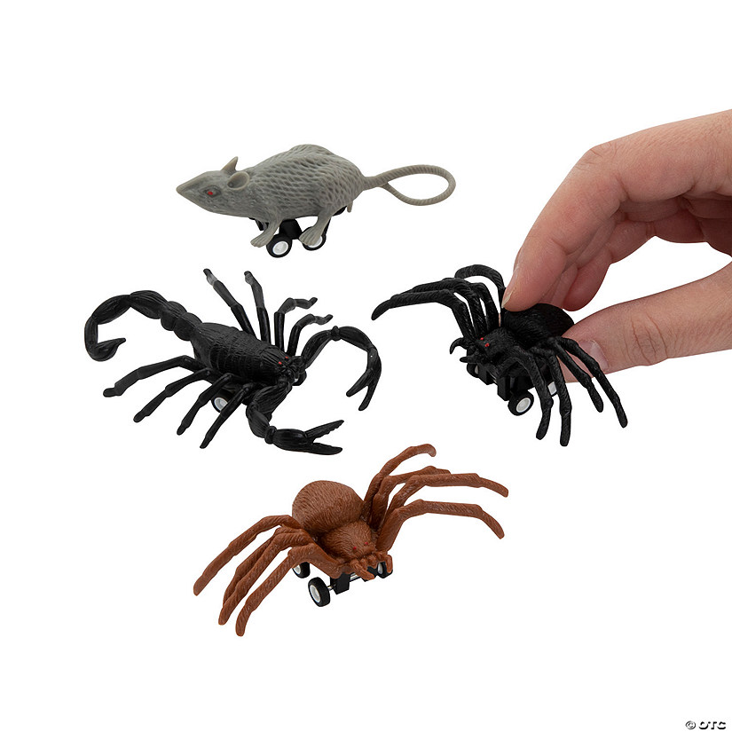 Halloween Creepy Creatures Pull-Back Toys - 12 Pc. Image