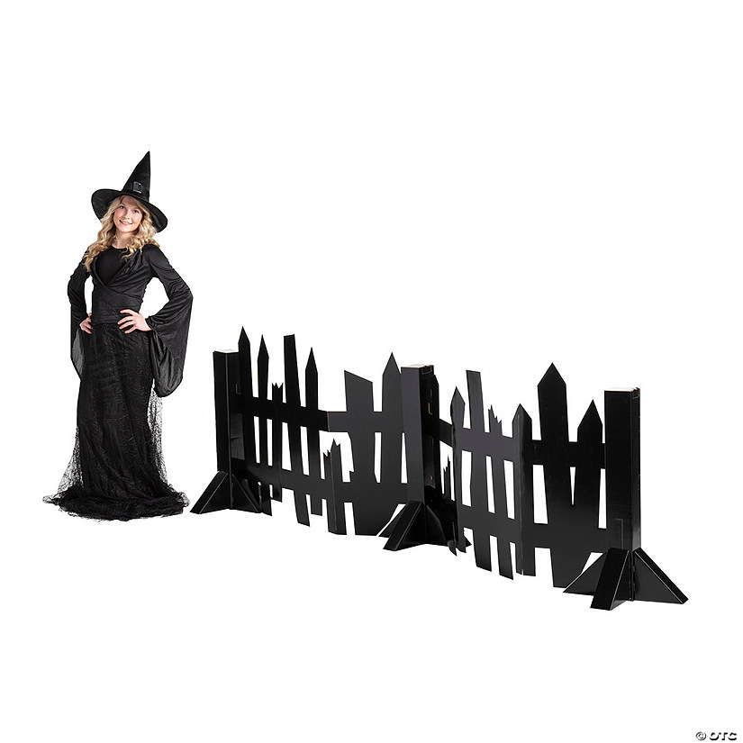 Halloween Creepy Fence Cardboard Cutout Stand-Up Image