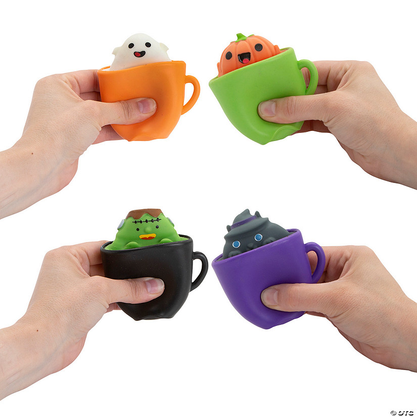 Halloween Cup Characters Squeeze Toys - 12 Pc. Image