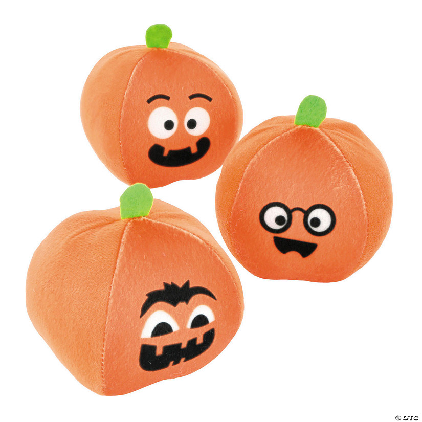 Halloween Funny Face Stuffed Pumpkins - 12 Pc. Image