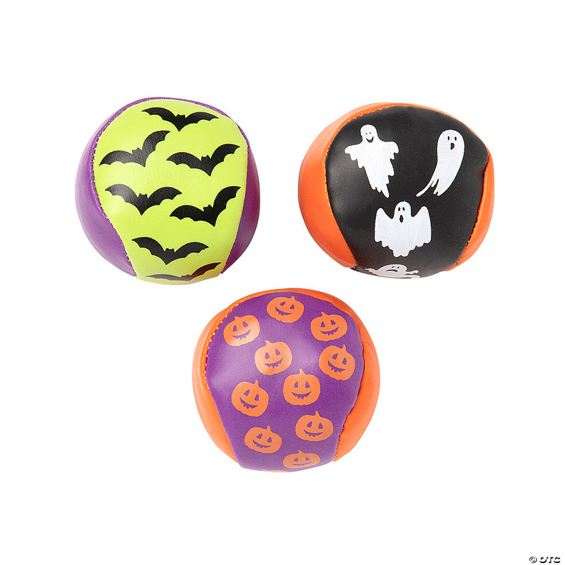 Halloween Ghost, Bat, Jack-O&#8217;-Lantern Kickballs - 12 Pc. Image