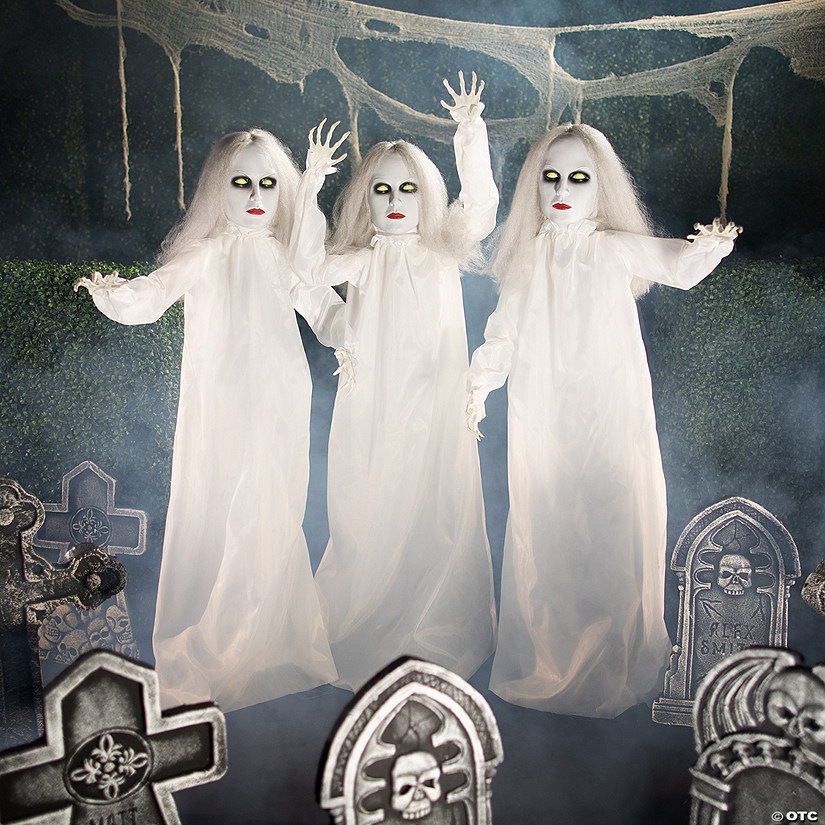 Halloween Ghostly Girl Yard Stakes Image