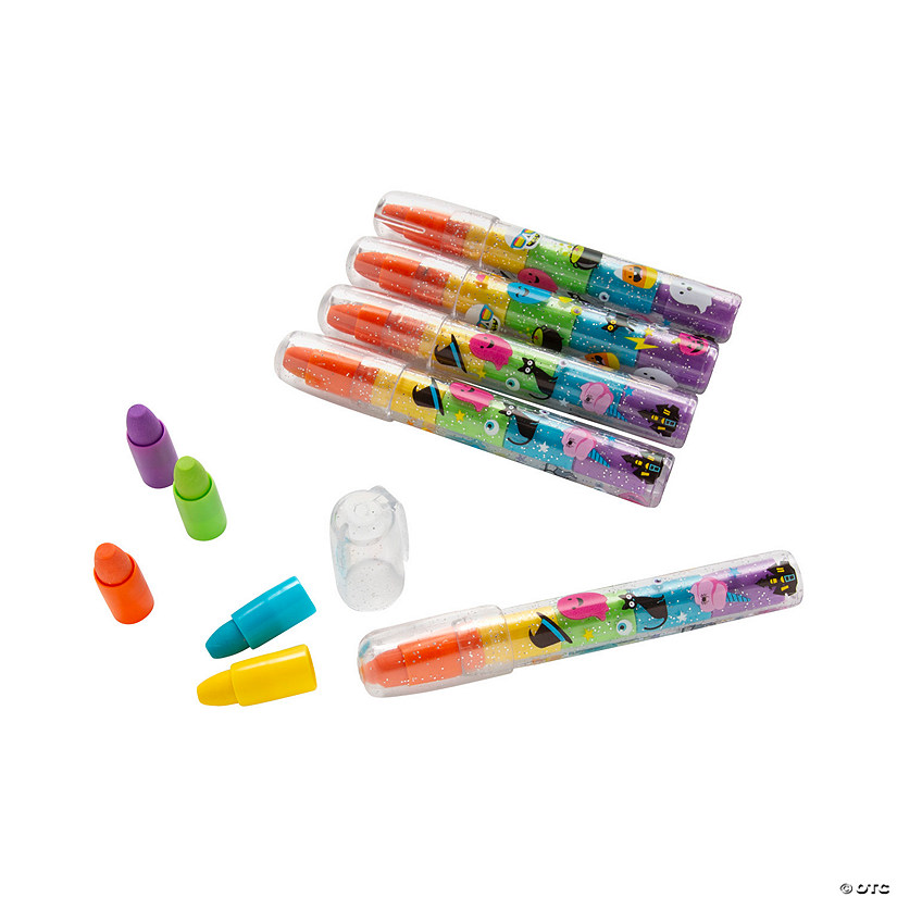 Halloween Glitter Stackable Erasers Image