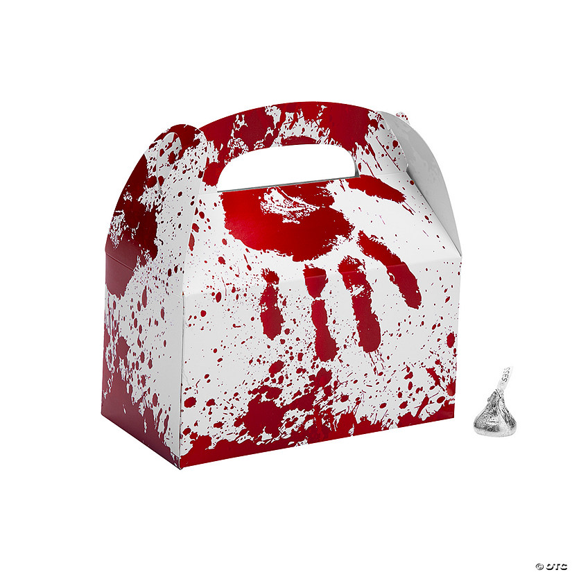 Halloween Horror Party Bloody Favor Boxes - 12 Pc. Image