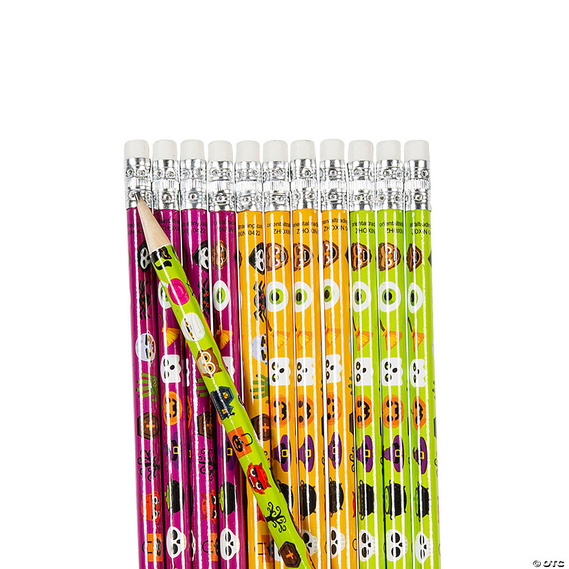 Halloween Icons Pencils - 24 Pc. Image