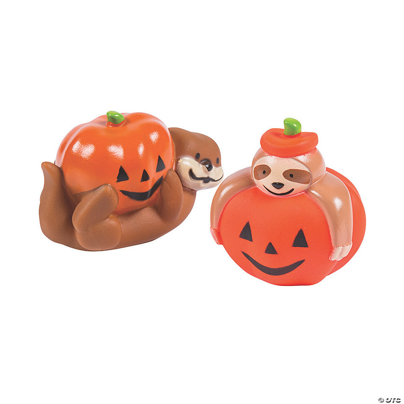Halloween Otter &amp; Sloth Characters - 12 Pc. Image