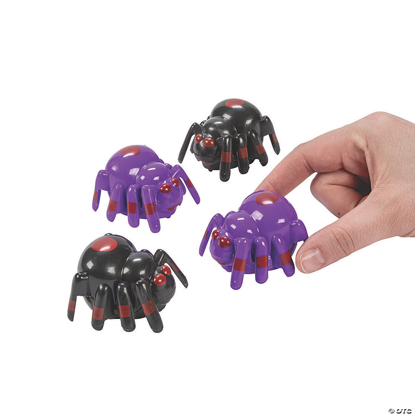 Halloween Spider Pull-Back Toys - 12 Pc. Image