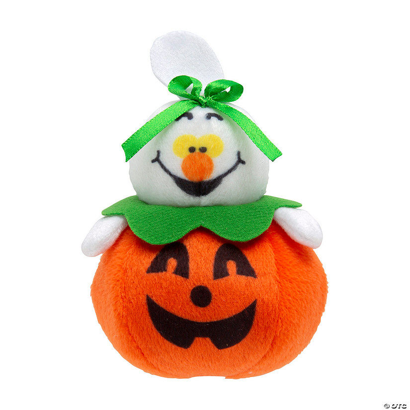 Halloween Stuffed Ghosts in Jack-O&amp;#8217;-Lanterns - 12 Pc. Image