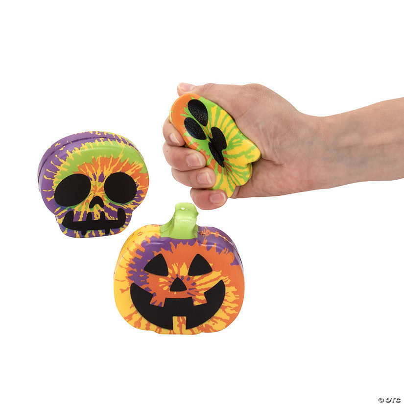 Halloween Tie-Dye Stress Balls - 12 Pc. Image