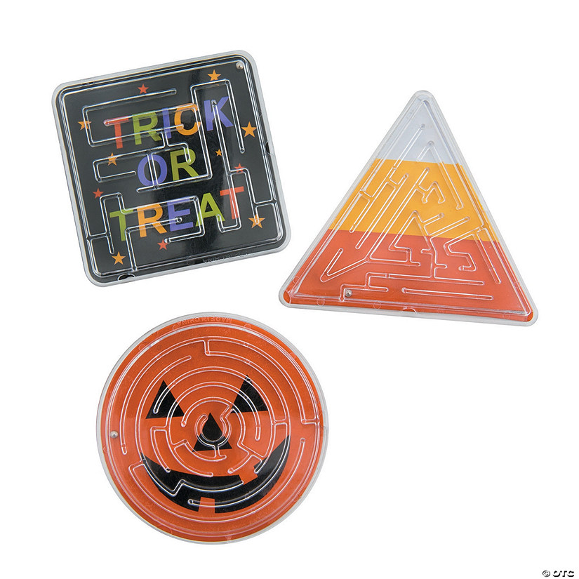 Halloween Trick-or-Treat Maze Puzzles - 24 Pc. Image