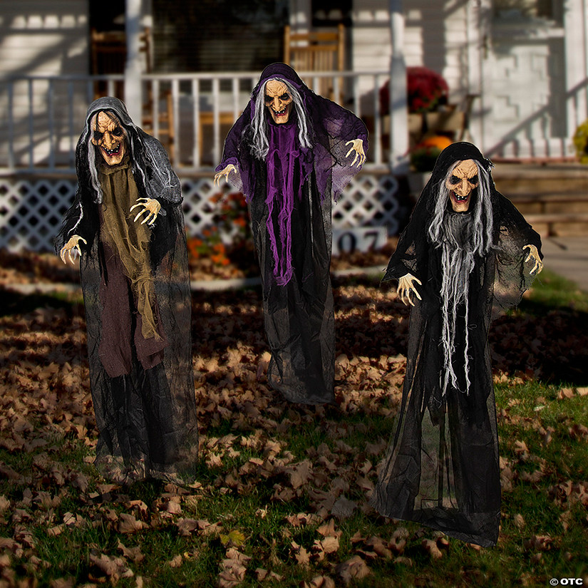 Halloween Witches Yard Stakes Image