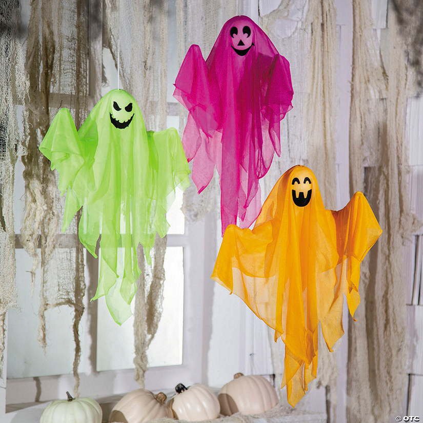 HANGING COLORFUL GHOST 3PCS Image