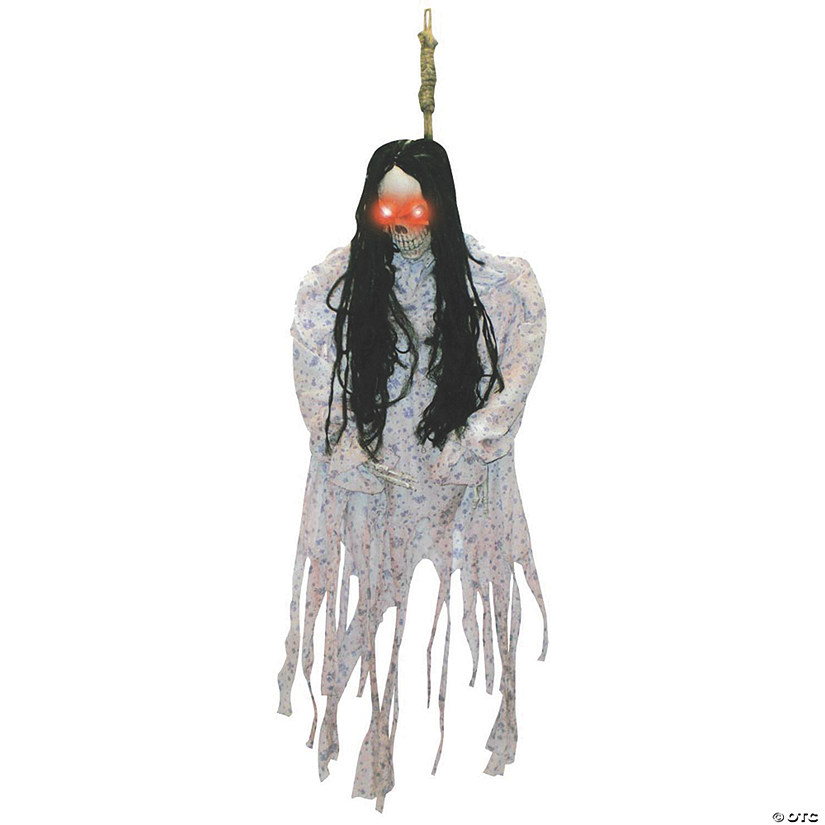 Hanging Skeleton in Pajamas Halloween Decoration Image