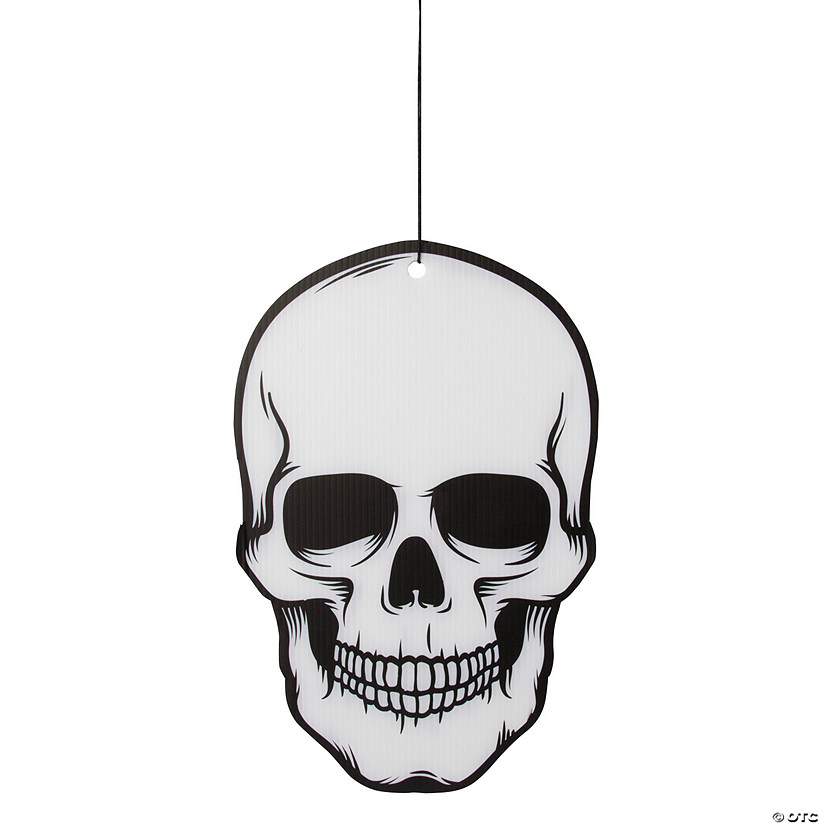 Hanging Skeleton Skull Decoration - 12 Pc. Image