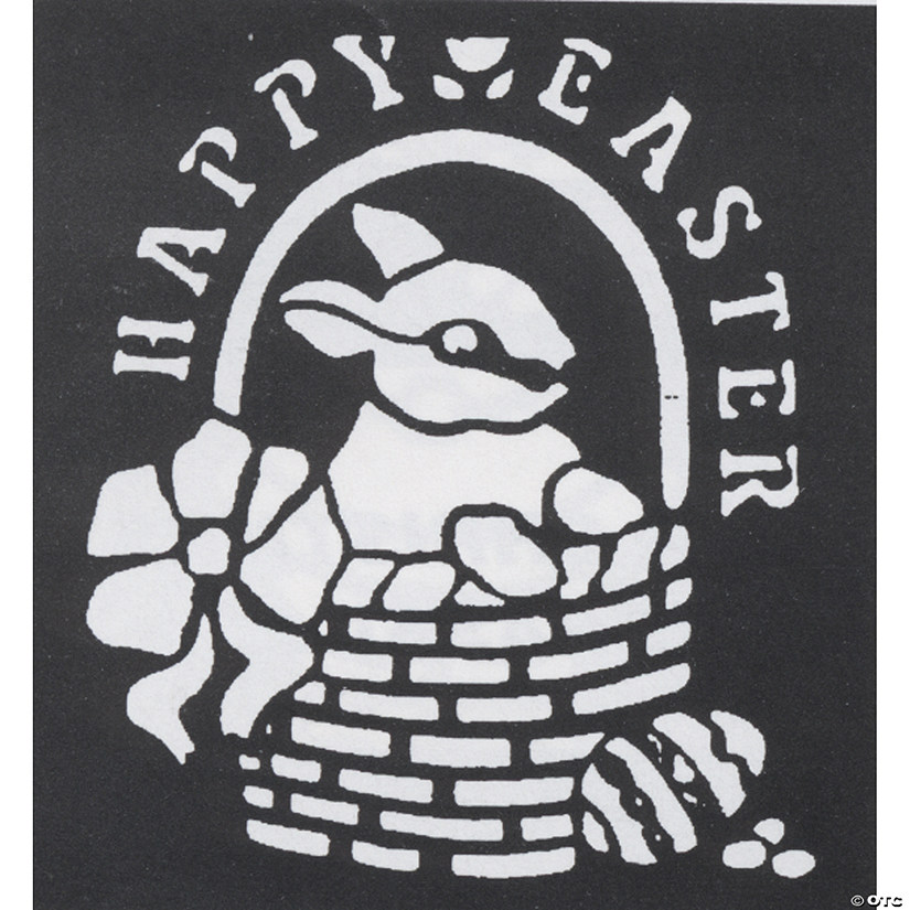 Happy Easter Brass Stencil Image