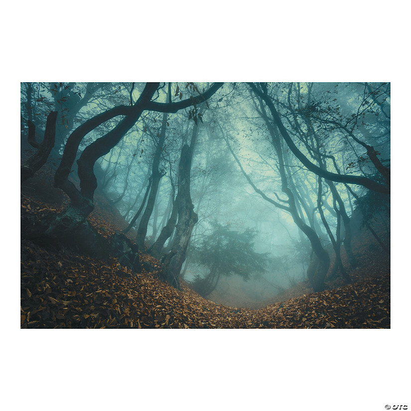 Haunted Forest Backdrop Halloween Decoration - 3 Pc. Image
