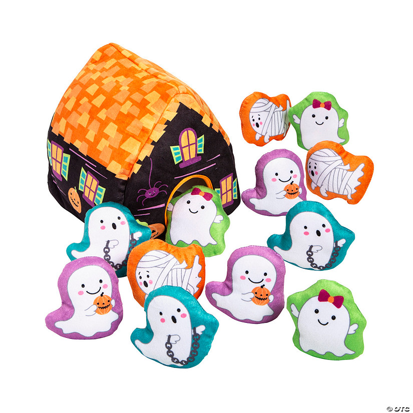 Haunted House with Stuffed Peekaboo Figures - 13 Pc. Image