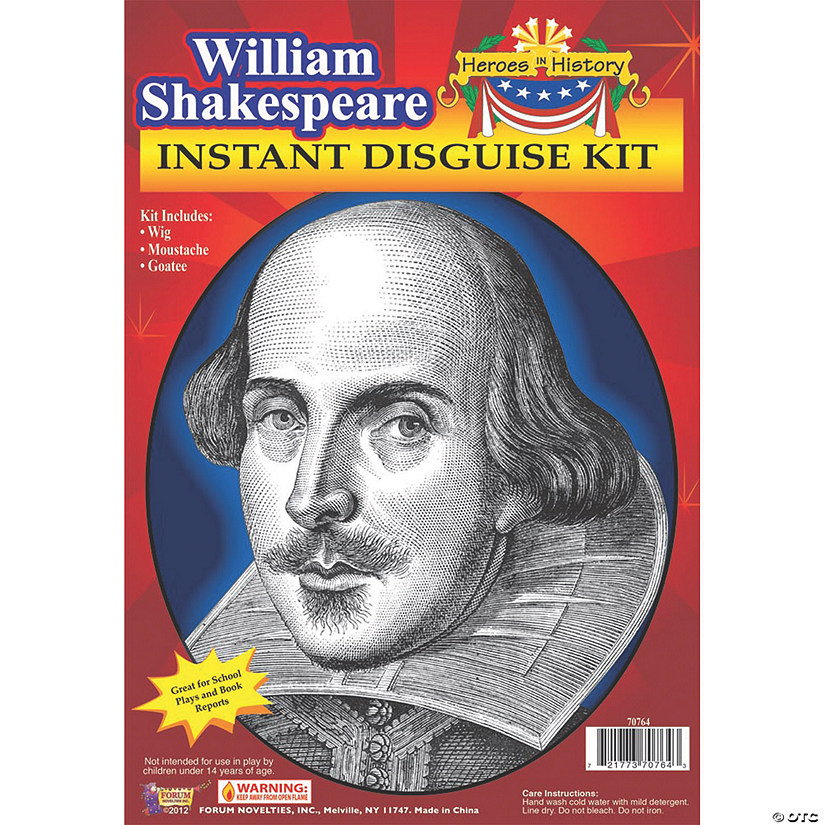 Heroes in History: William Shakespeare Costume Image