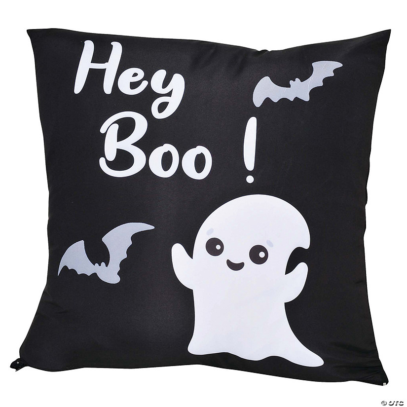 Hey Boo Pillow Cover Halloween D&#233;cor Image