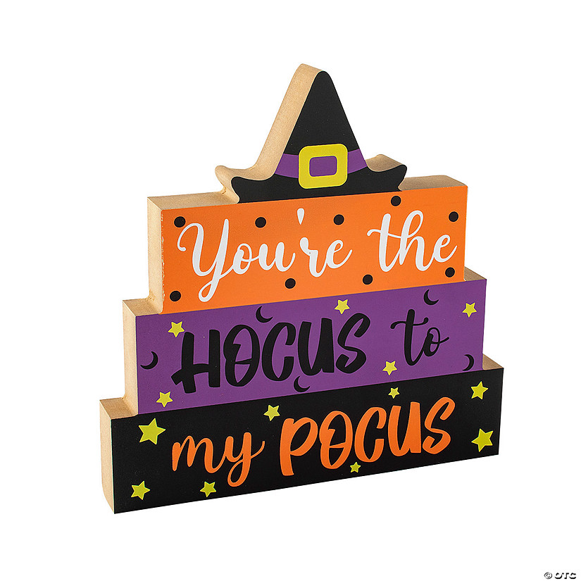 Hocus Pocus Tabletop Sign Halloween Decoration Image