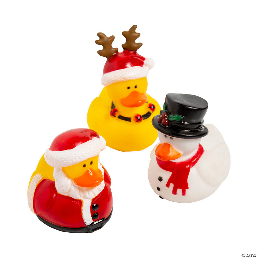 Holiday Rubber Ducks - 12 Pc. Image