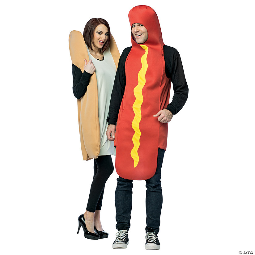 Hot Dog And Bun Couples Costume Image