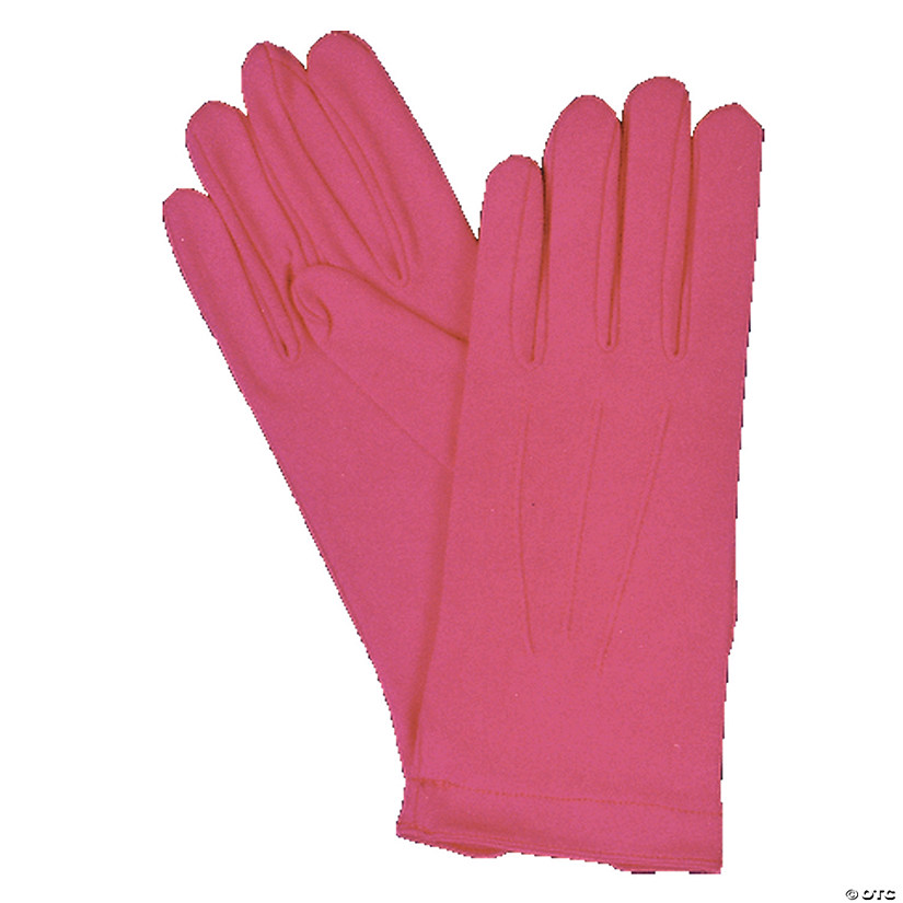 Hot Pink Gloves with Snap Halloween Express