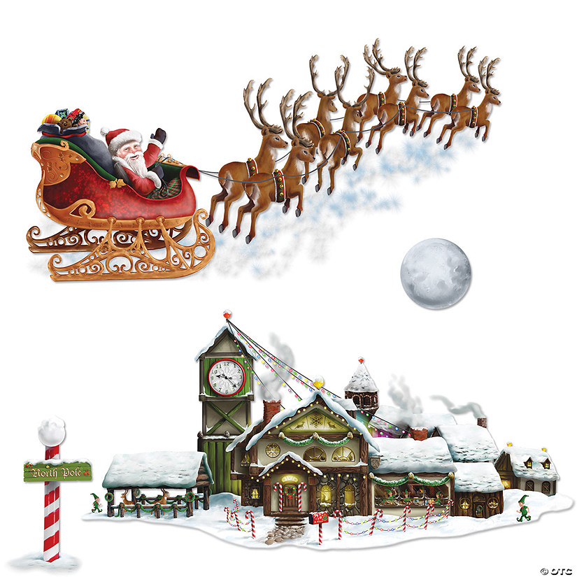 Insta-Theme Santa Sleigh Workshop Props Image