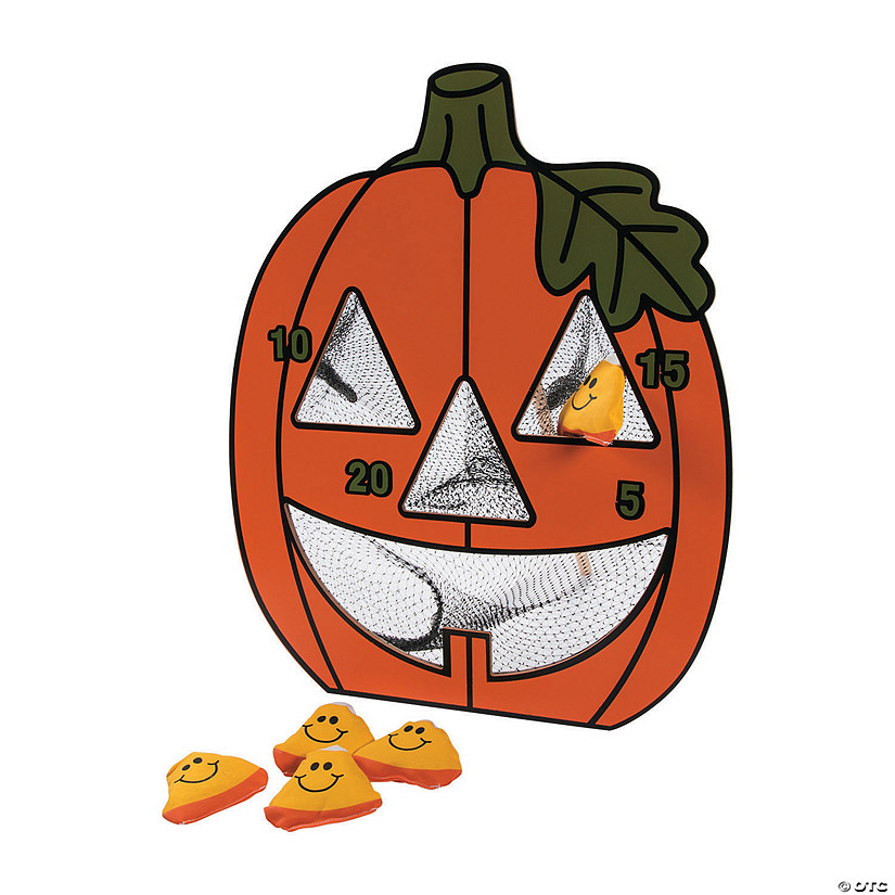 Jack-O&amp;#8217;-Lantern Bean Bag Toss Game Image