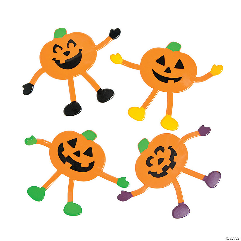 Jack-O&amp;#8217;-Lantern Bendables - 24 Pc. Image