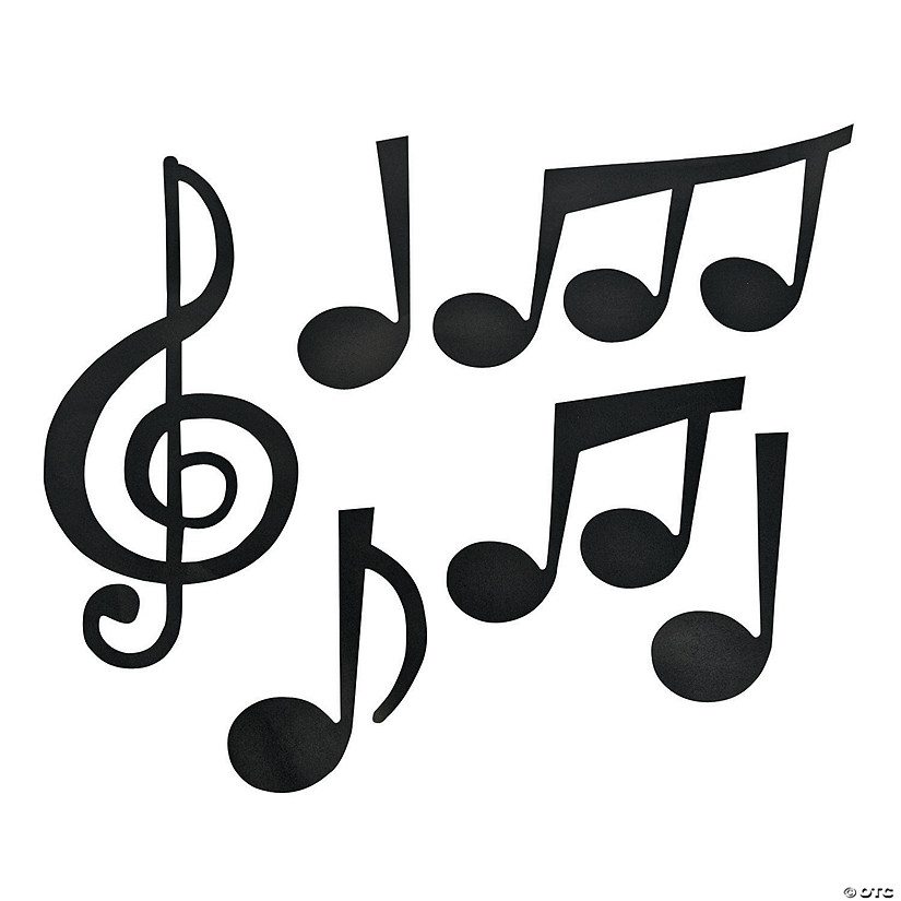 Jumbo Music Note Cutouts - 12 Pc. Image